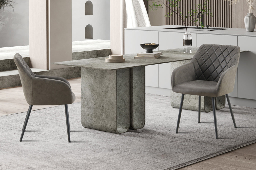 Peron Micro fiber PU Grijs