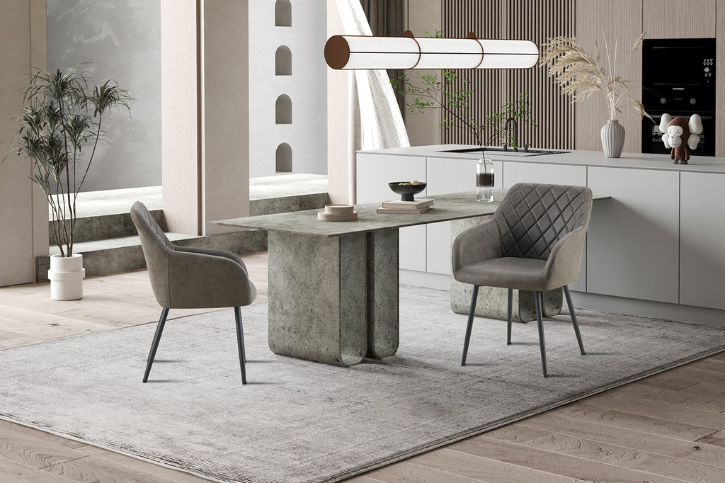 Peron Micro fiber PU Grijs