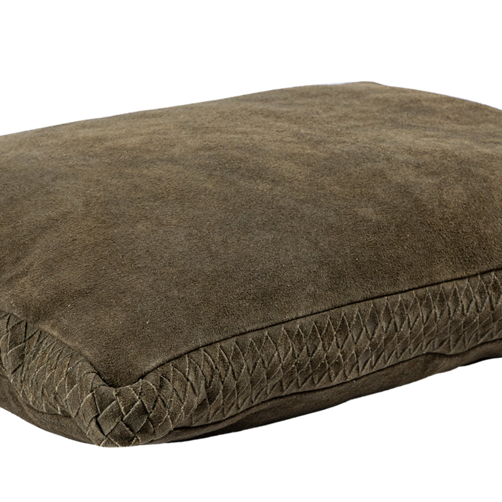 Suky Green suèdeleer kussen