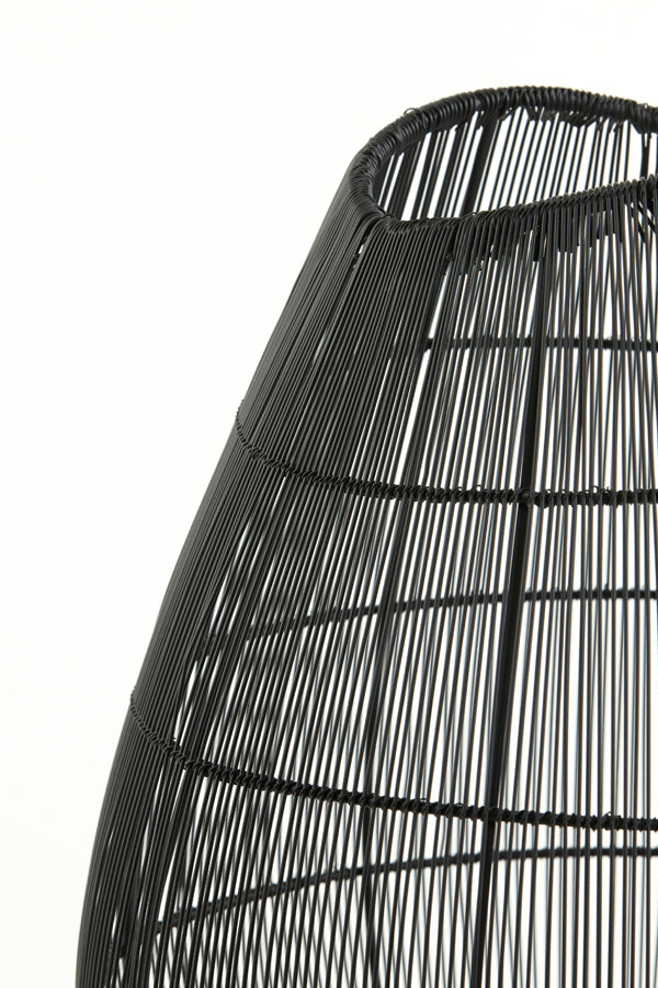 Tafellamp YUMI 32x47 cm mat zwart