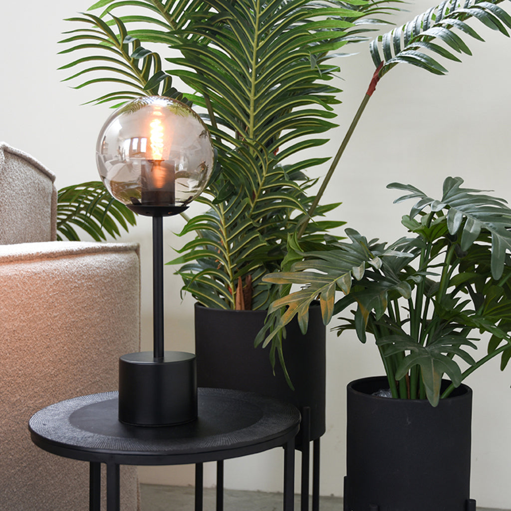 Tafellamp Fumo - Smoke - Glas