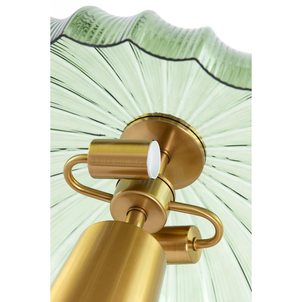 Tafellamp Fungo in Groen/Goud Ø 50 cm