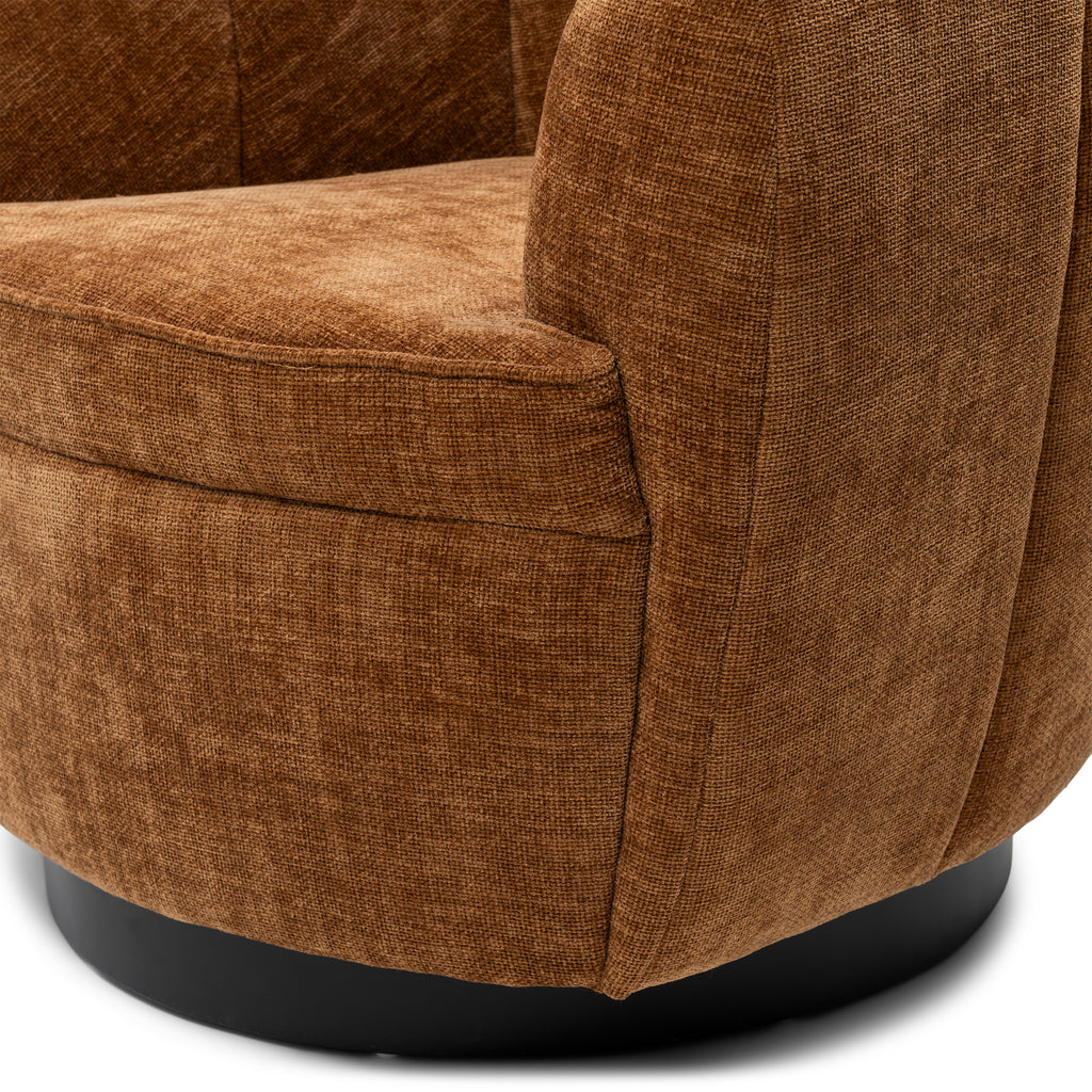 The Countess Swivel fauteuil Maroon Brown