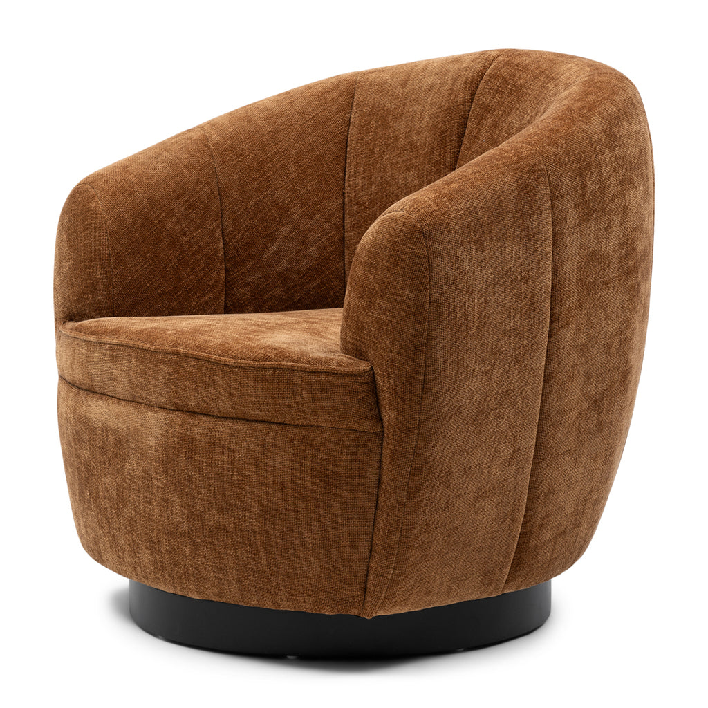 The Countess Swivel fauteuil Maroon Brown