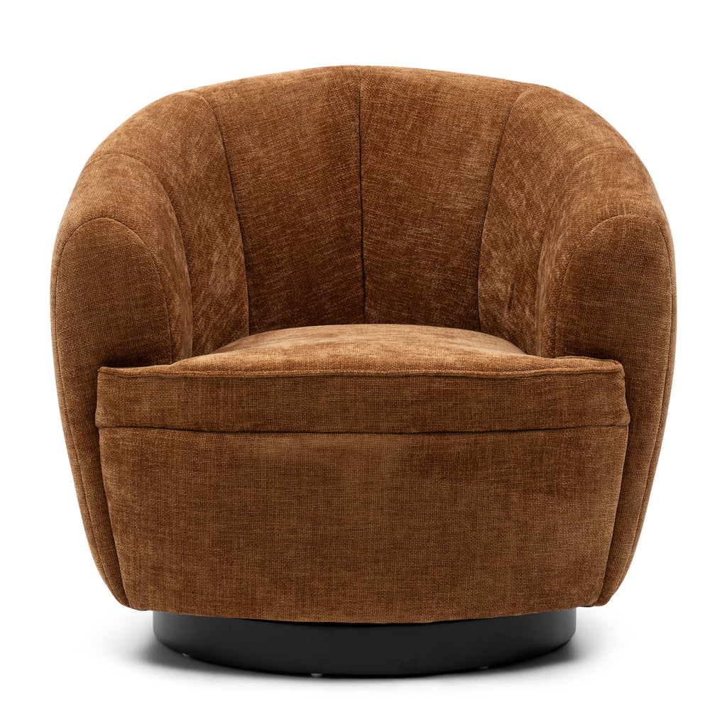 The Countess Swivel fauteuil Maroon Brown