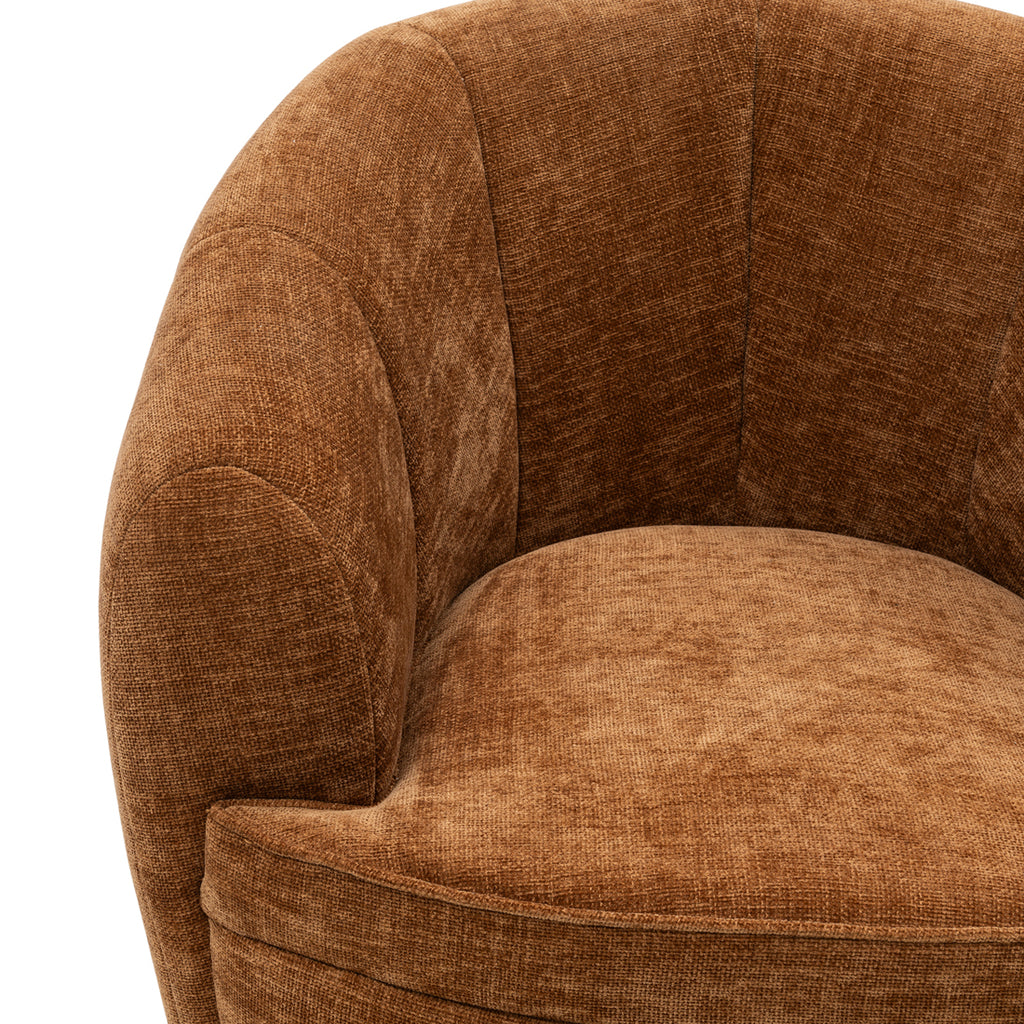 The Countess Swivel fauteuil Maroon Brown