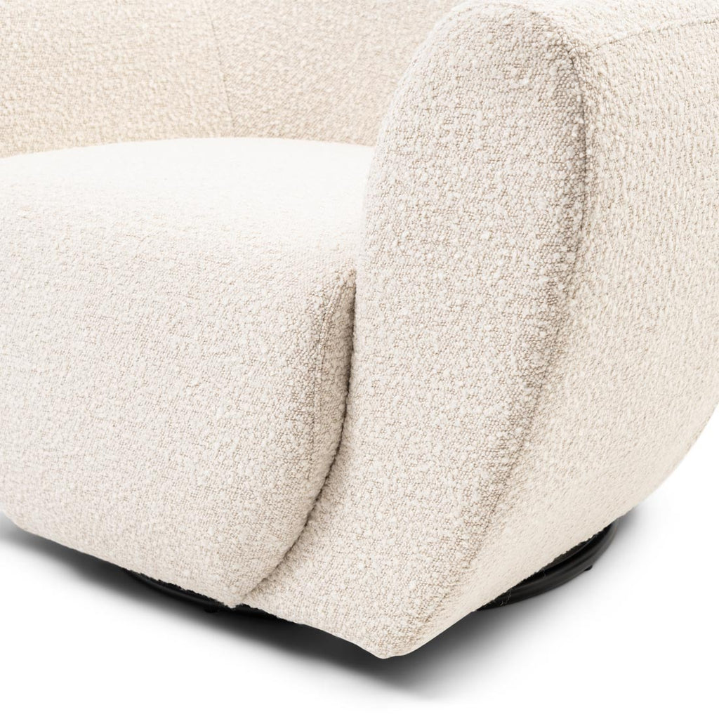 The Jill Swivel fauteuil White Sand