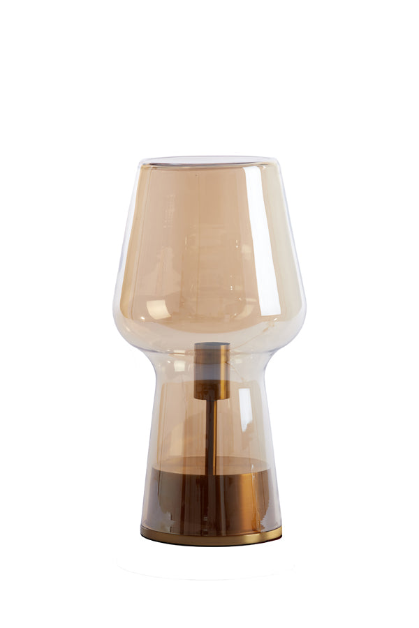 Tafellamp Tonga in Antiek Brons 14 cm