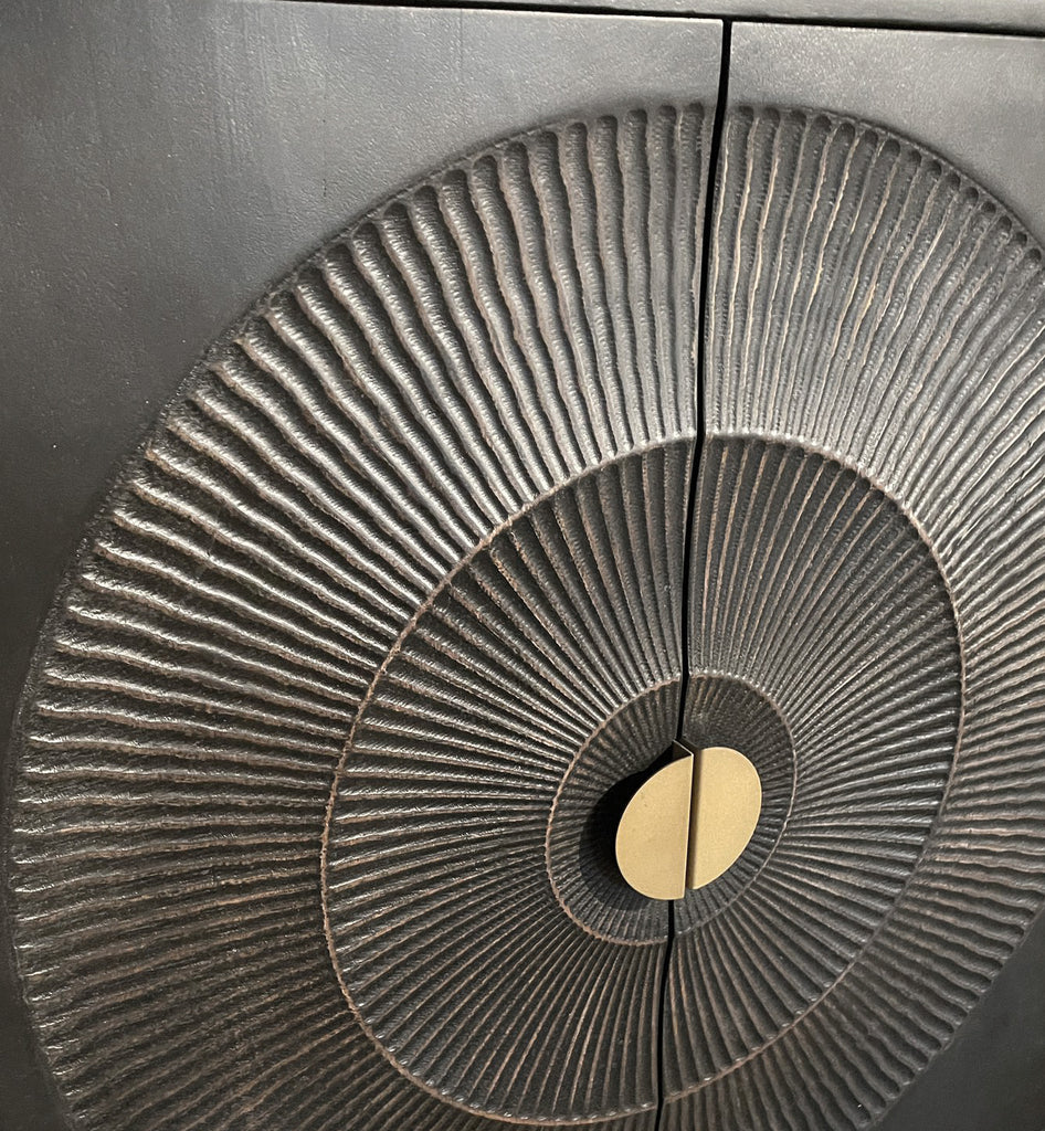 TV meubel 160 cm met 2 deuren en 2 open vakken