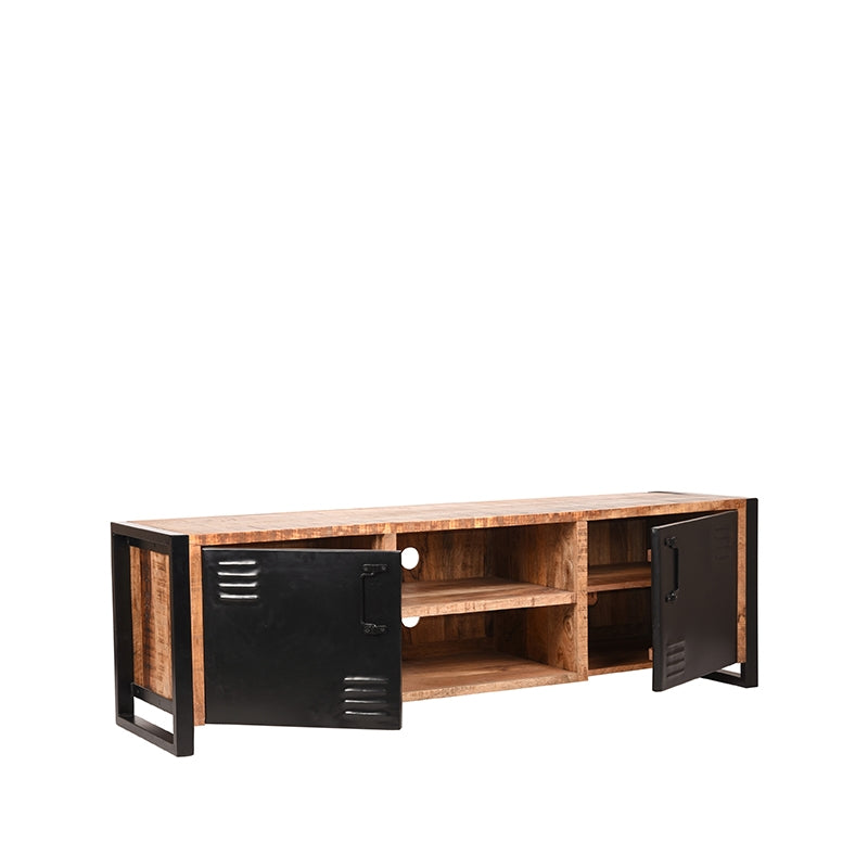 Tv-meubel Brussels - Rough - Mangohout - 160 cm