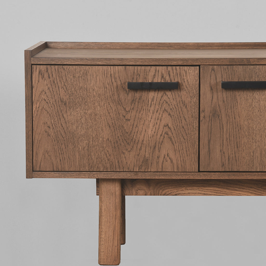 Tv-meubel Cali - Smoke - Eiken