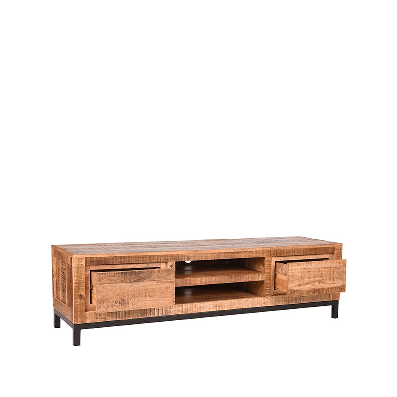 Tv-meubel Ghent - Rough - Mangohout - 160 cm