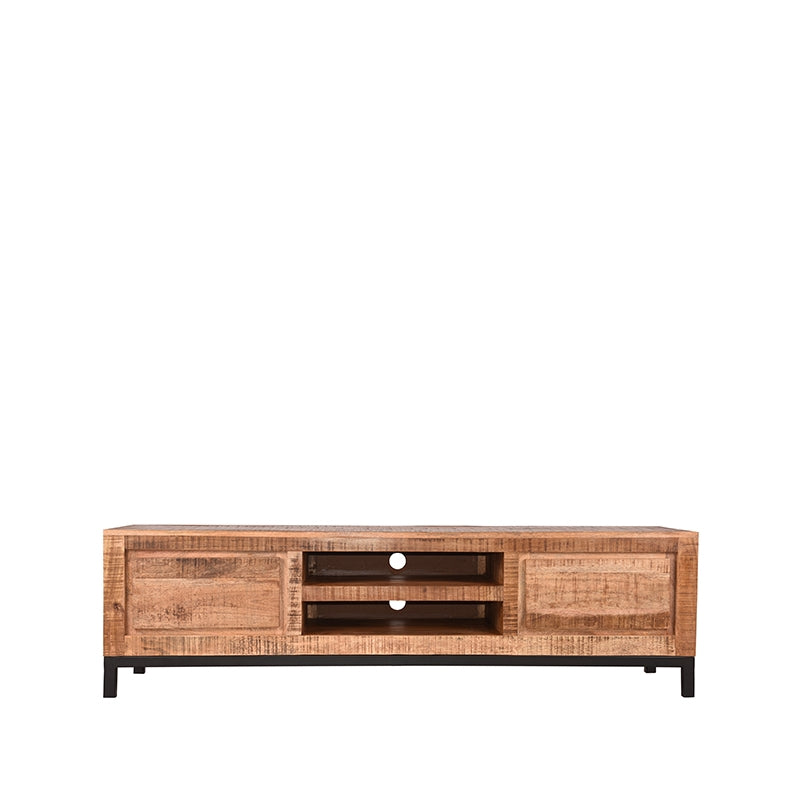 Tv-meubel Ghent - Rough - Mangohout - 160 cm