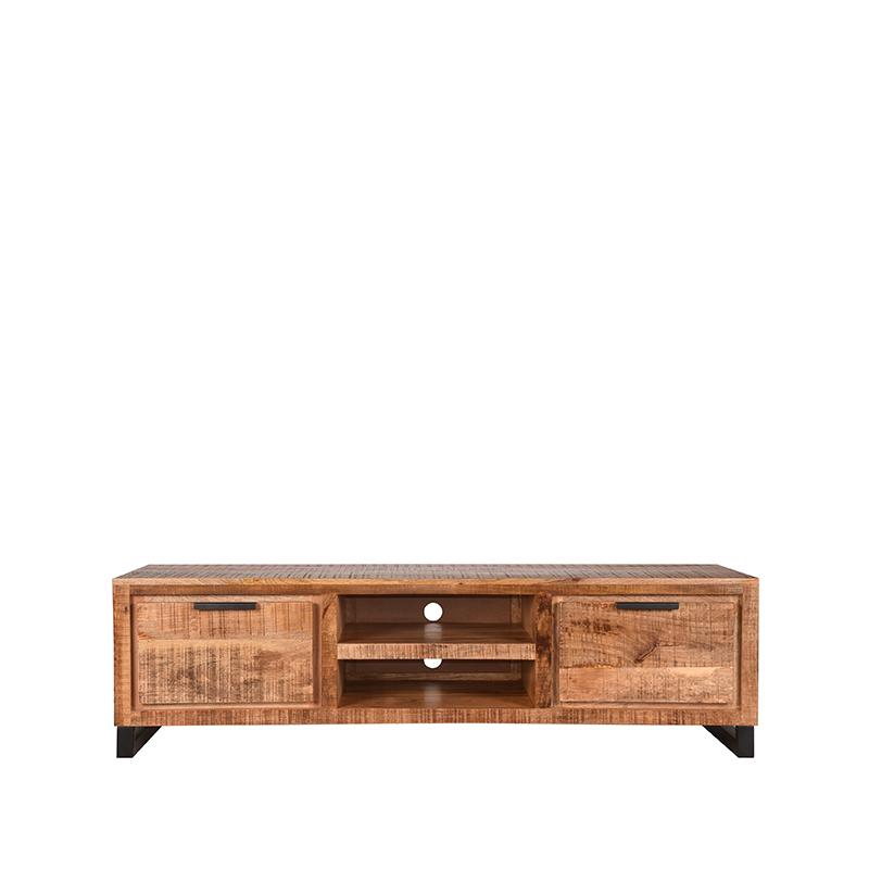 Tv-meubel Glasgow - Rough - Mangohout - 160 cm