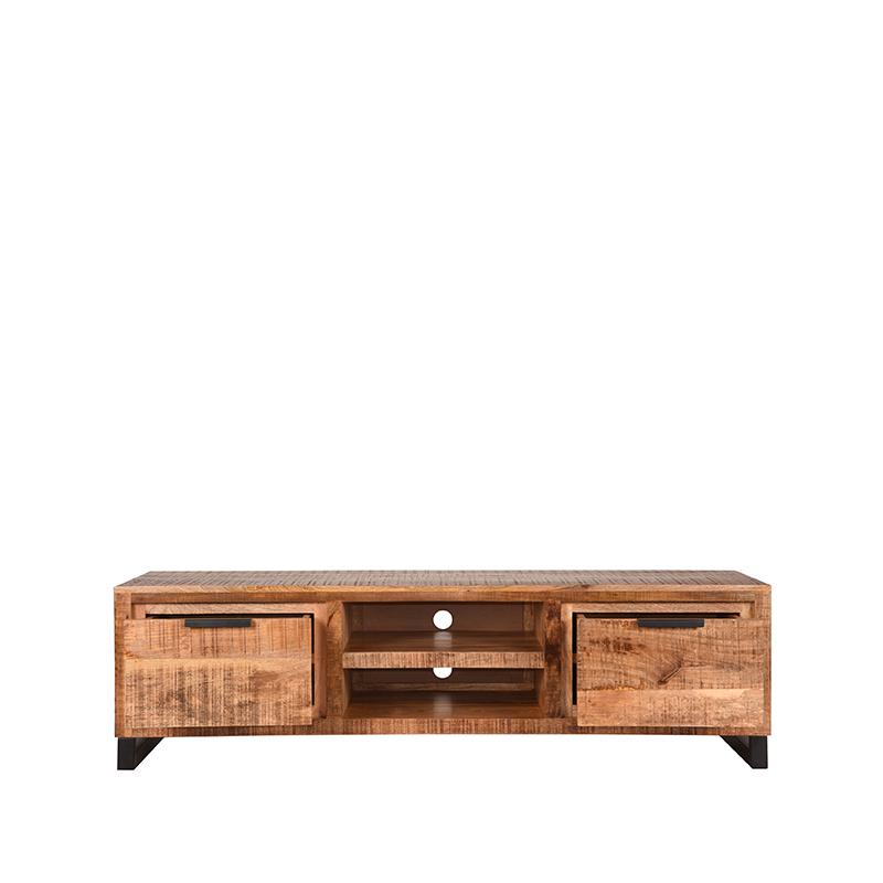 Tv-meubel Glasgow - Rough - Mangohout - 160 cm