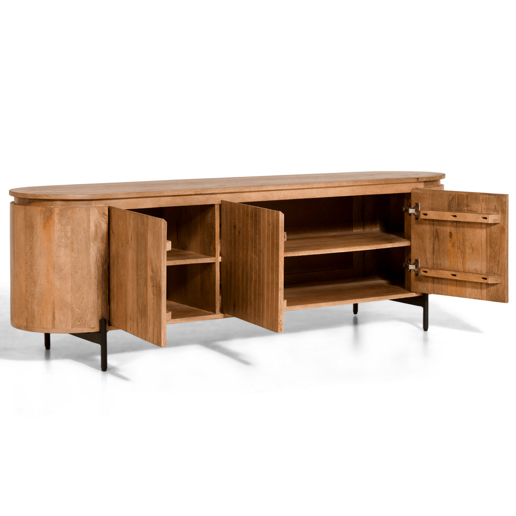 TV meubel licht bruin 175x40x56