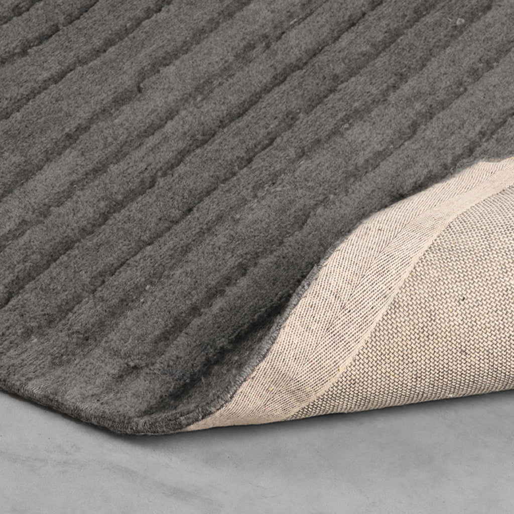 Luxy wollen vloerkleed - Antraciet - 200x300 cm