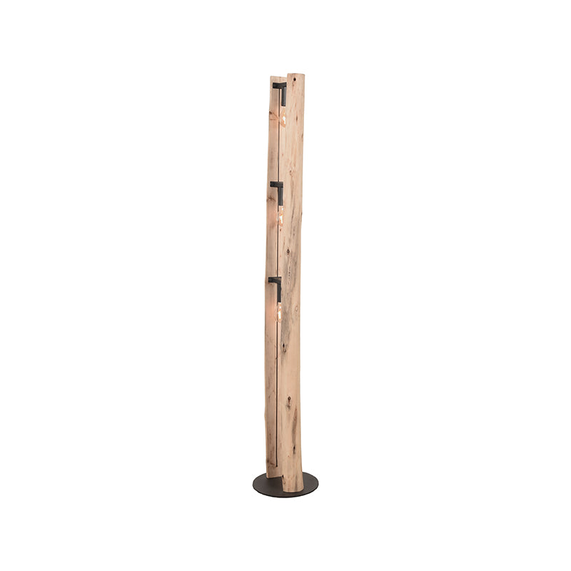 Vloerlamp Woody - Rough - Hout