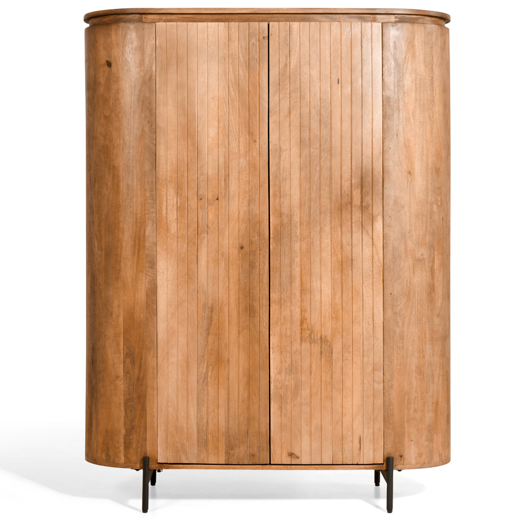 Wandkast licht bruin 115x40x151cm