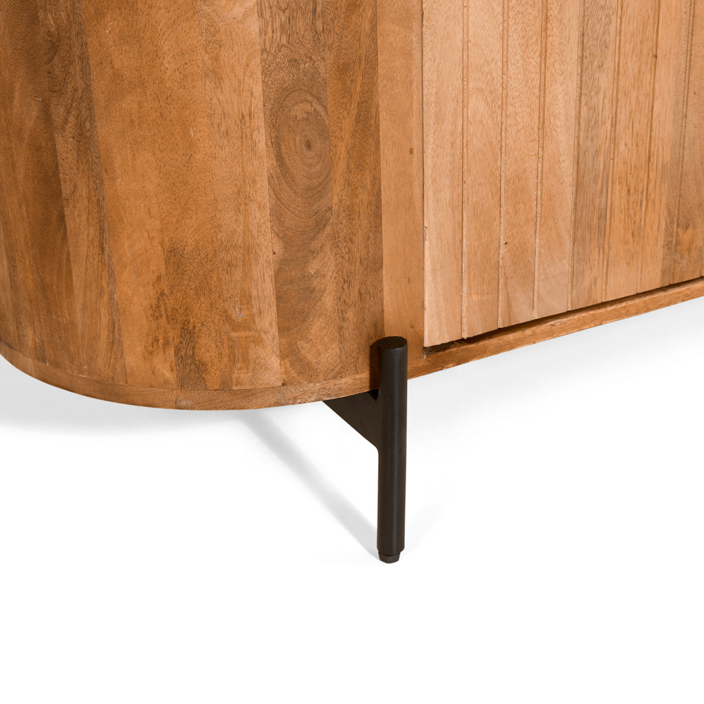 Wandkast licht bruin 115x40x151cm