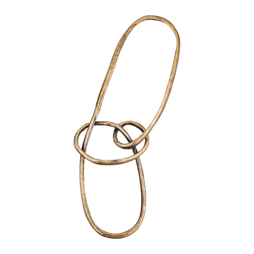 Wun Brass casted alu knot wall decoration oval