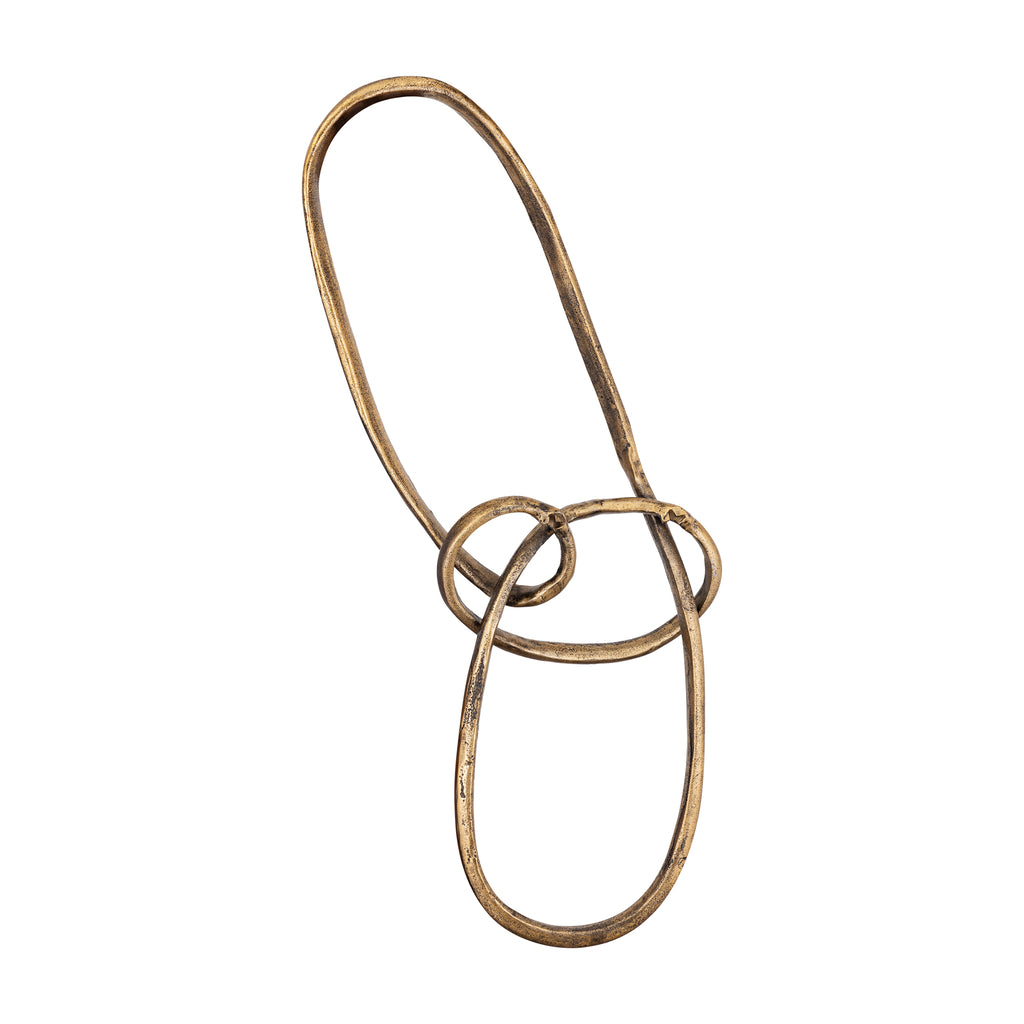 Wun Brass casted alu knot wall decoration oval