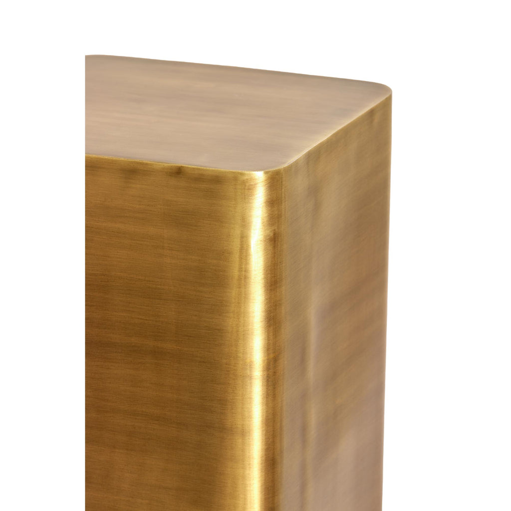 Zuil Alurio - Brons - 35.5x35.5x100cm